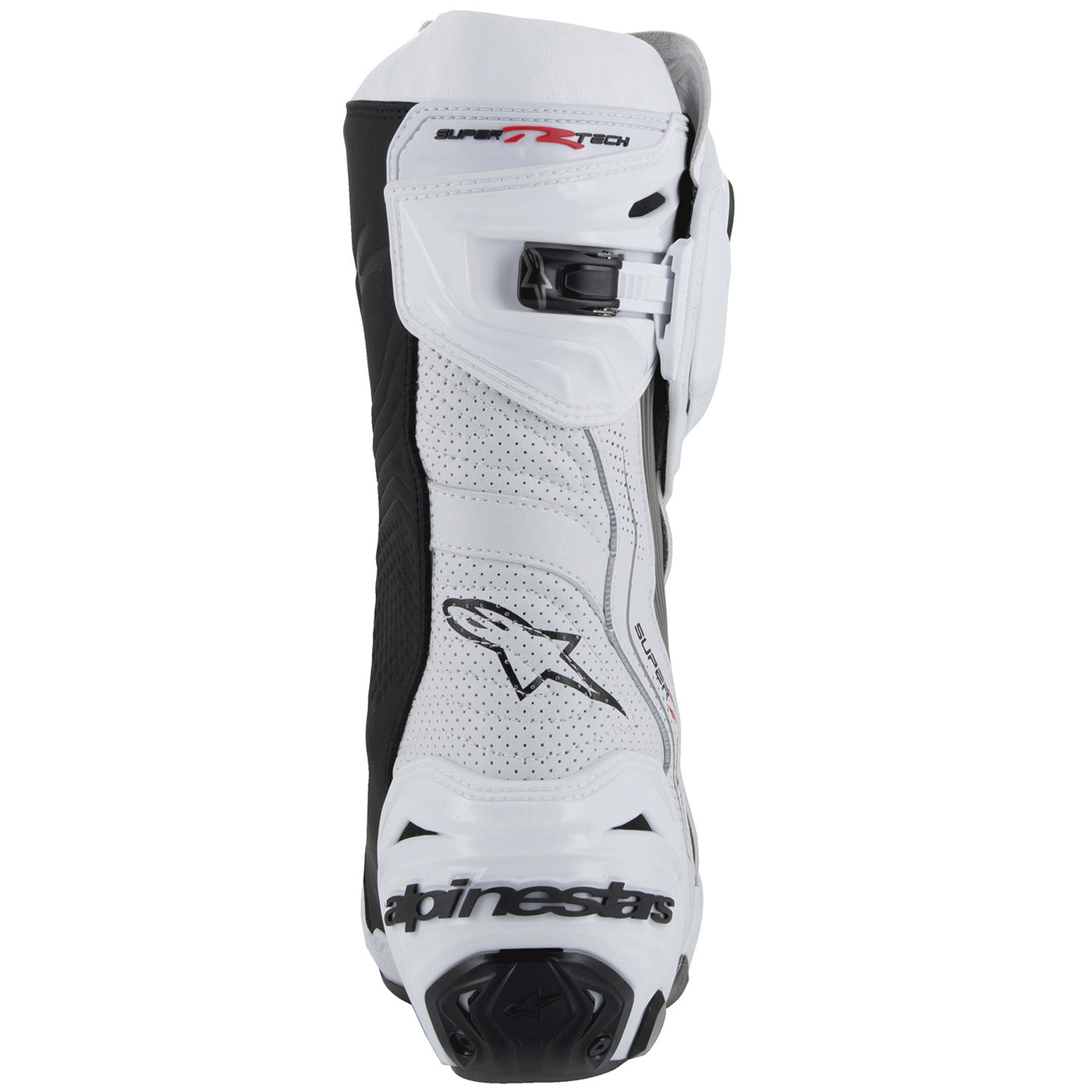 Alpinestars Supertech R v2 Vented Boot White/Mid Gray/Black - Rear View