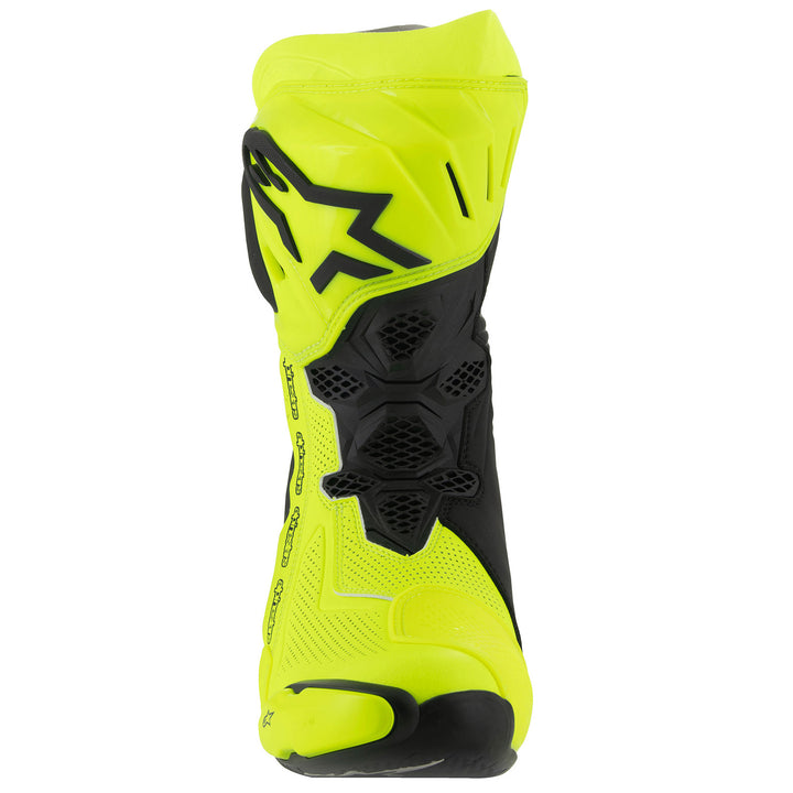 Alpinestars Supertech R v2 Vented Boot Yellow Fluo/Black - Front View