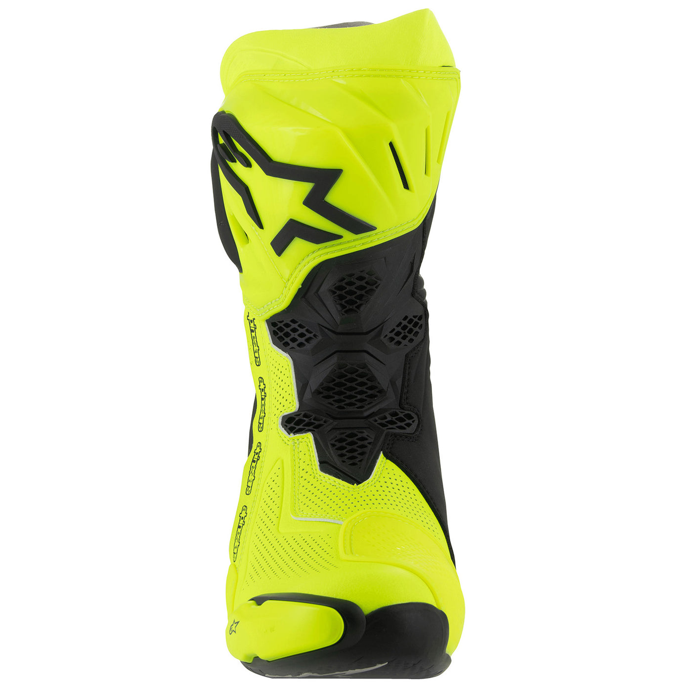 Alpinestars Supertech R v2 Vented Boot Yellow Fluo/Black - Front View