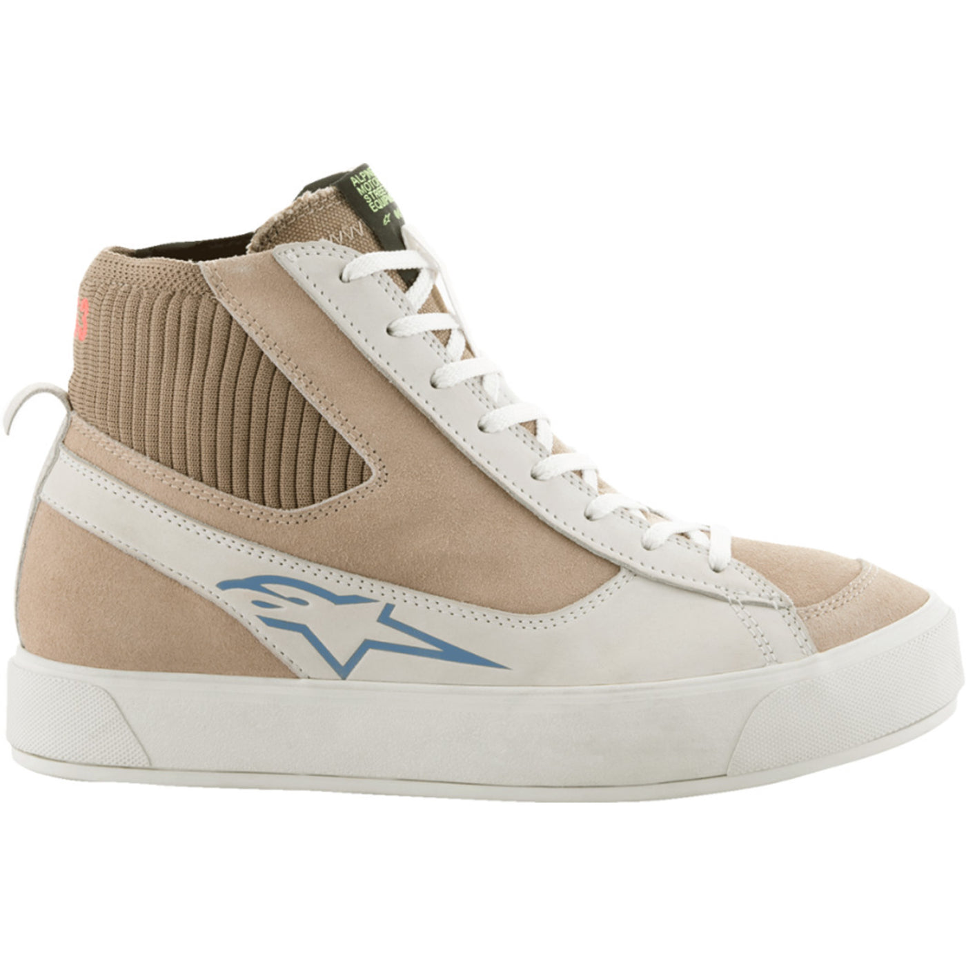 Alpinestars Stella Stated Podium Shoes White/Brown - Outer Side View