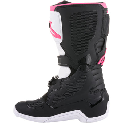 Alpinestars Stella Tech 3 MX Boots Black/White/Pink - Inner Side View