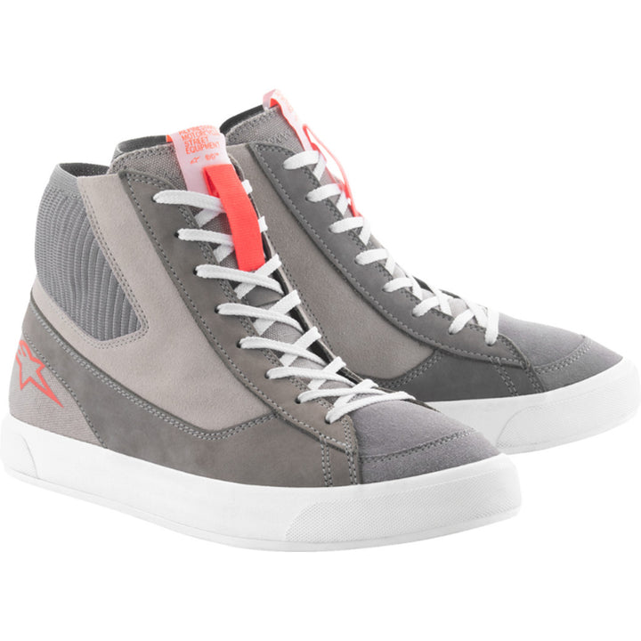 Alpinestars Stated Shoes Gray/Red/White - Front Side View of Pair