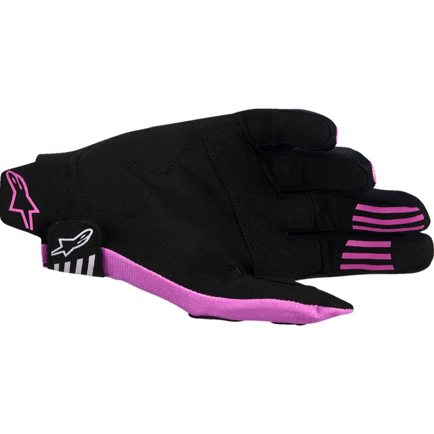 Alpinestars Techstar MX Gloves Black/Light Gray/Purple - Palm View