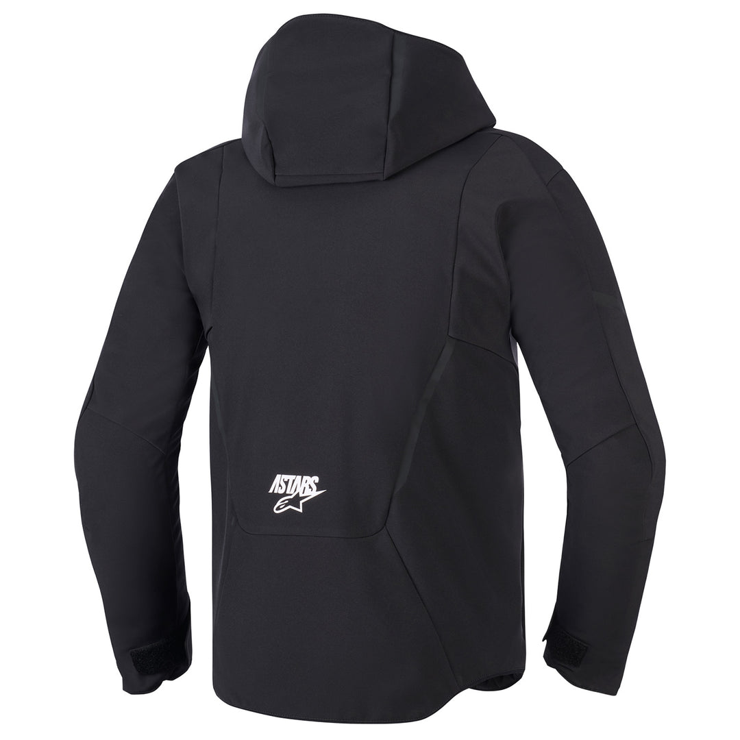 Alpinestars Aeroshell Waterproof Jacket Black/Black - Rear View
