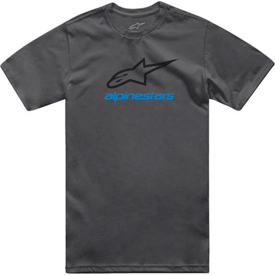 Alpinestars Always 2.0 CSF T-Shirt Charcoal/Black/Blue - Front View