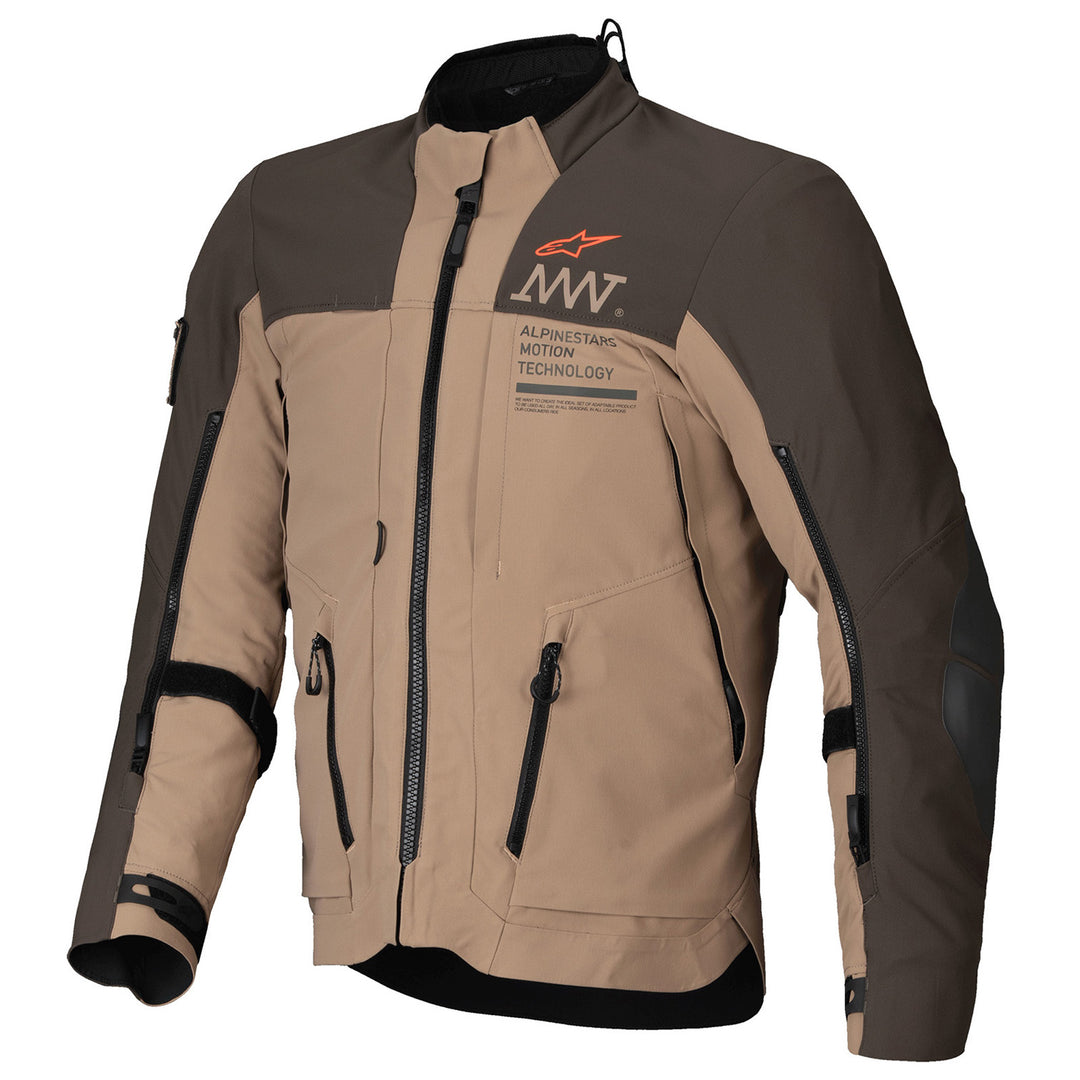 Alpinestars AMT-8 Drystar XF Jacket Dark Brown/Dark Khaki - Front View