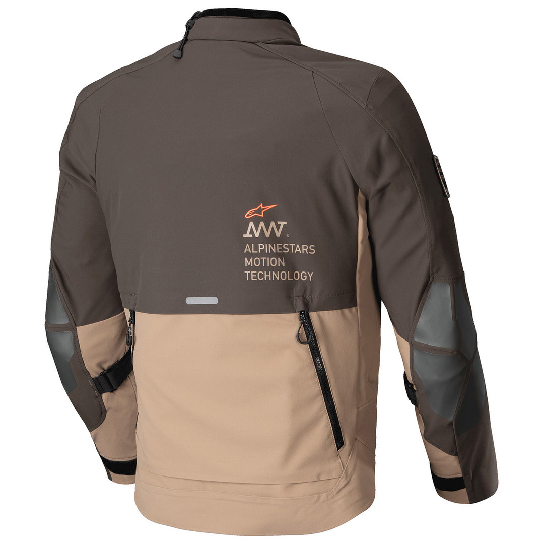 Alpinestars AMT-8 Drystar XF Jacket Dark Brown/Dark Khaki - Rear View