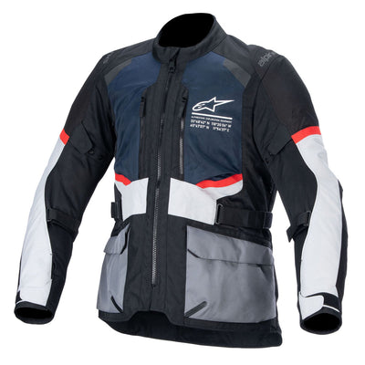 Alpinestars Andes Air Drystar Jacket Deep Blue/Black/Ice Gray - Front View