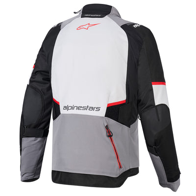 Alpinestars Andes V4 Drystar Jacket Dark Gray/Ice Gray Black/Bright Red - Rear View