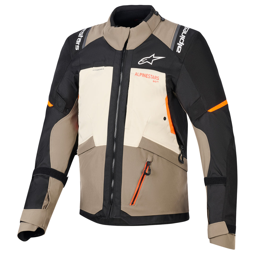 Alpinestars Andes V4 Drystar Jacket Walnut Mastic/Black - Front View