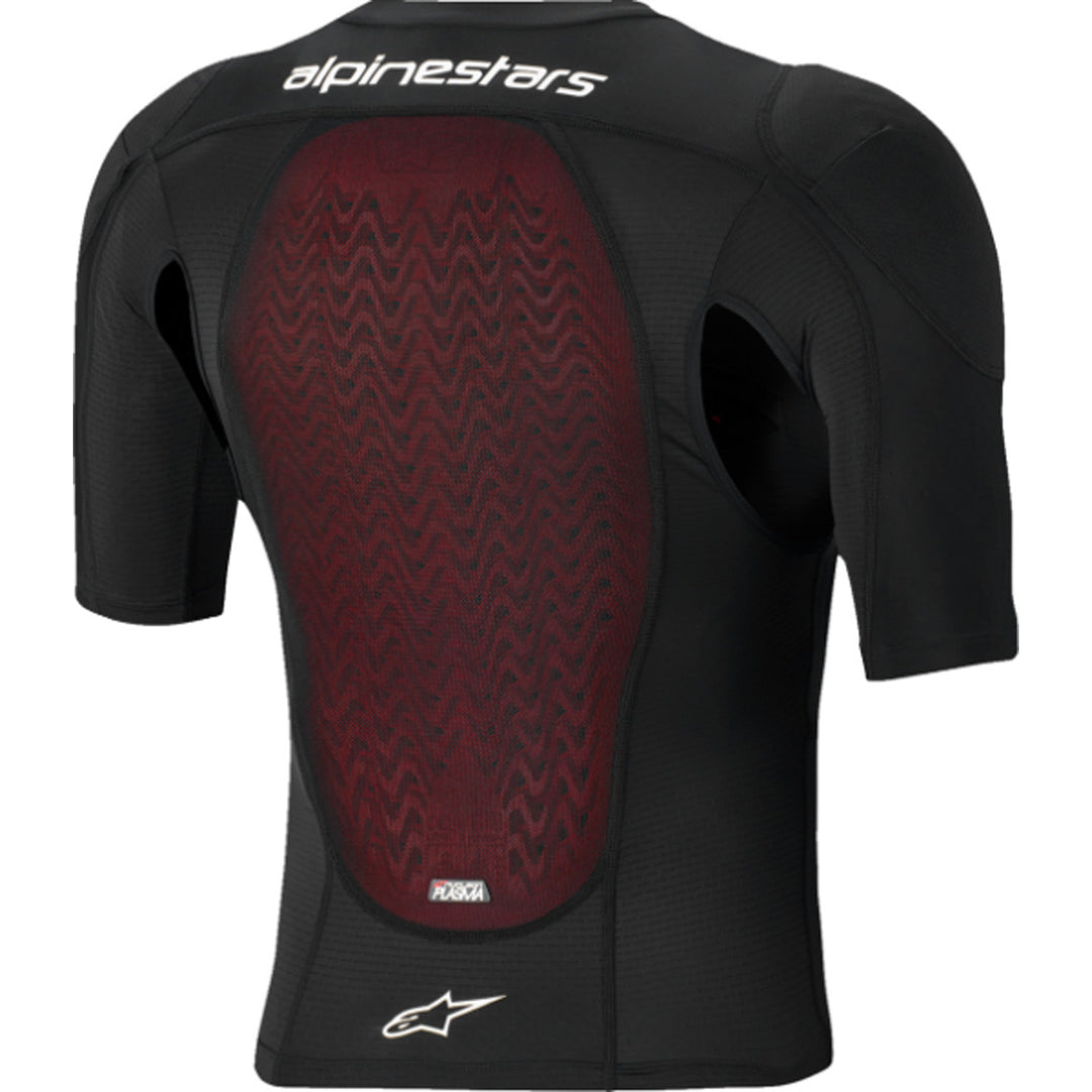 Alpinestars Bionic Plasma LT Short-Sleeve Jacket Black/White - Rear View