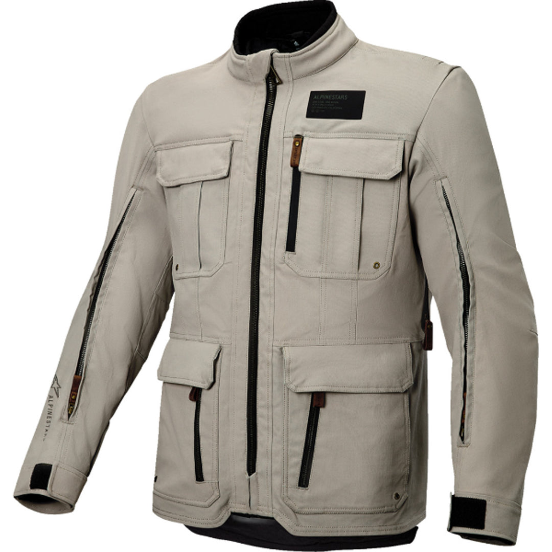 Alpinestars Borrego Drystar Jacket Warm Gray - Front View