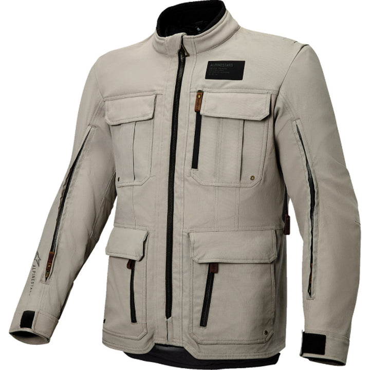 Alpinestars Borrego Drystar Jacket Warm Gray - Front View