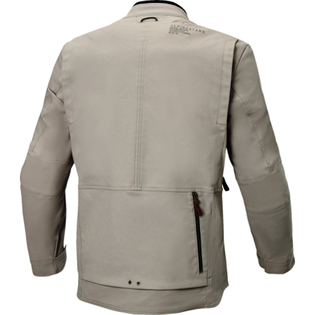 Alpinestars Borrego Drystar Jacket Warm Gray - Rear View