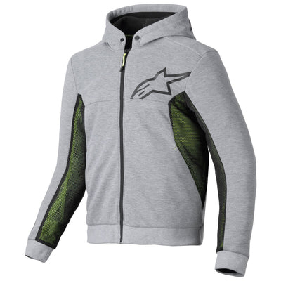 Alpinestars Chrome Air Sport Hoodie Gray Heather/Black - Front View