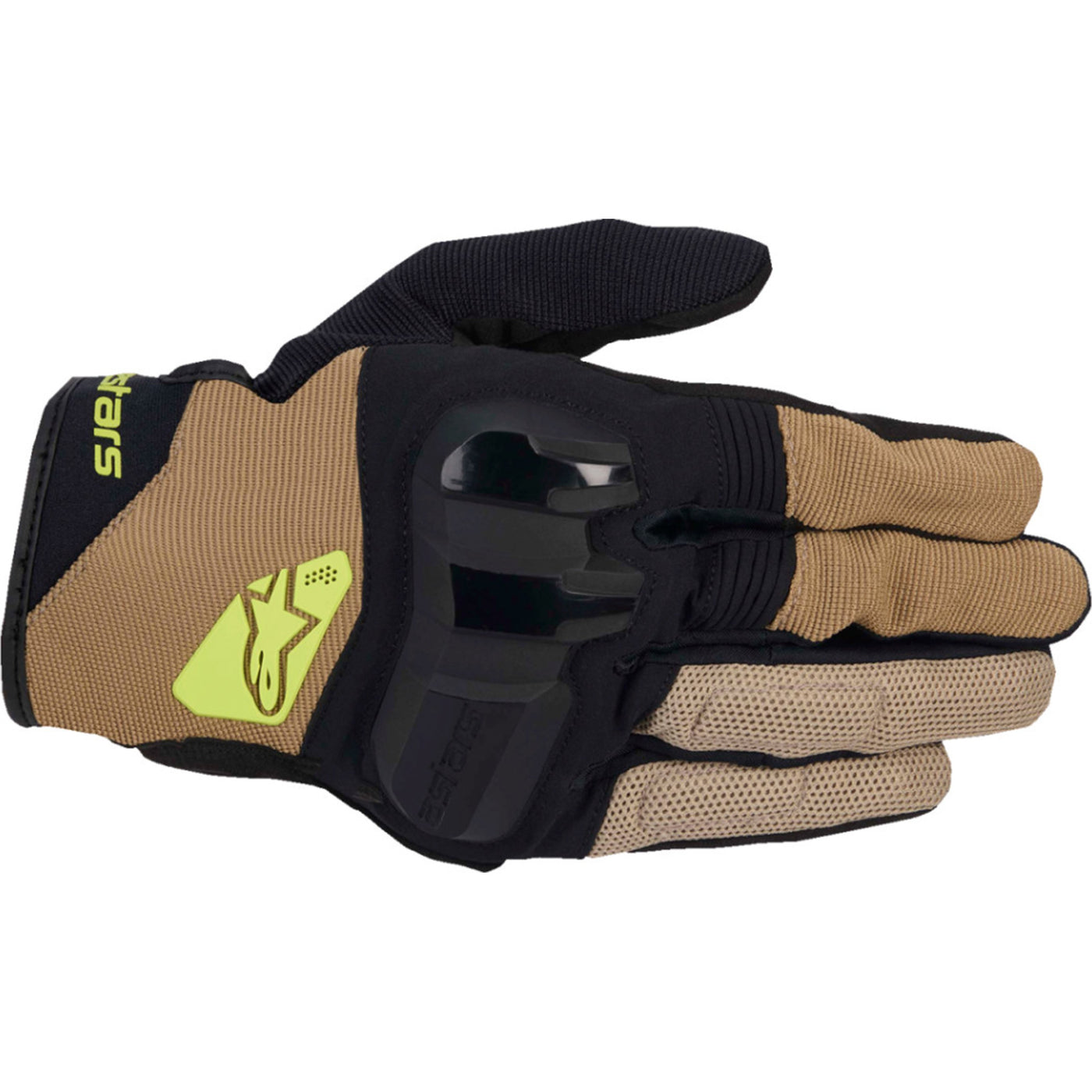 Alpinestars Chrome V2 Gloves Dark Khaki/Black - Back of Hand View