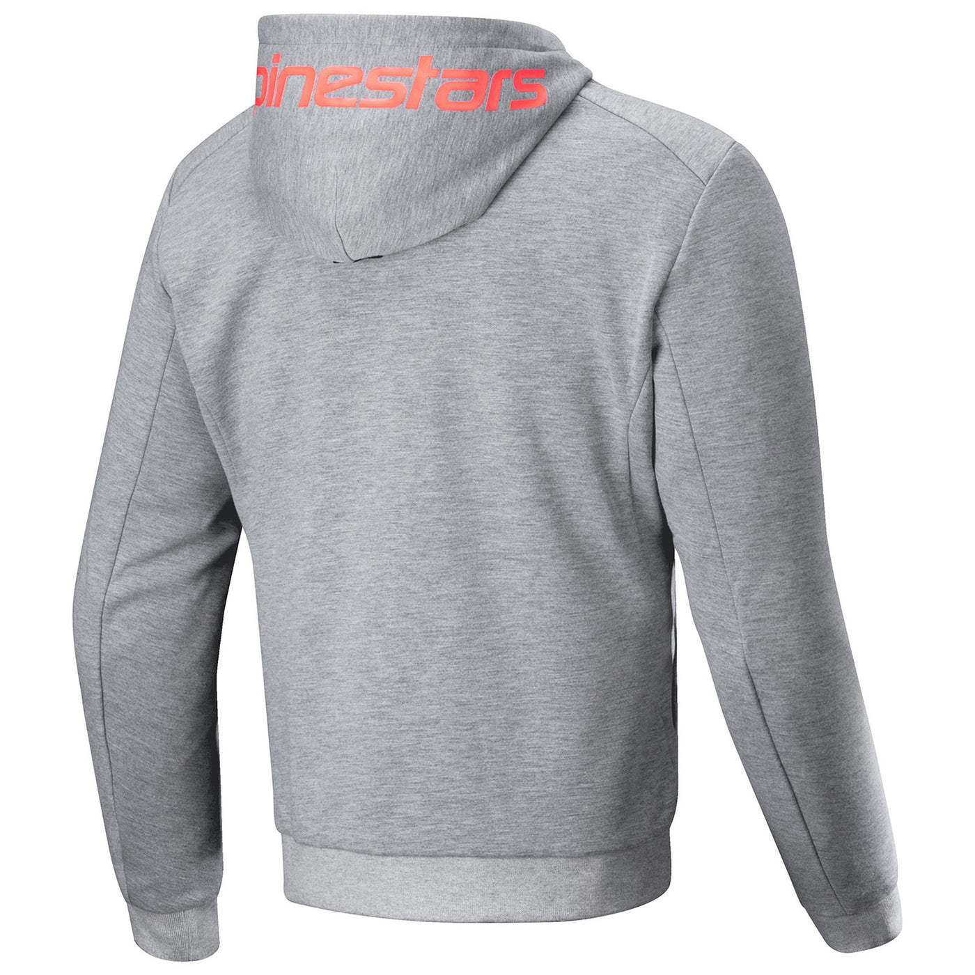 Alpinestars Chrome V2 Sport Hoodie Gray Heather/Red Fluo - Rear View