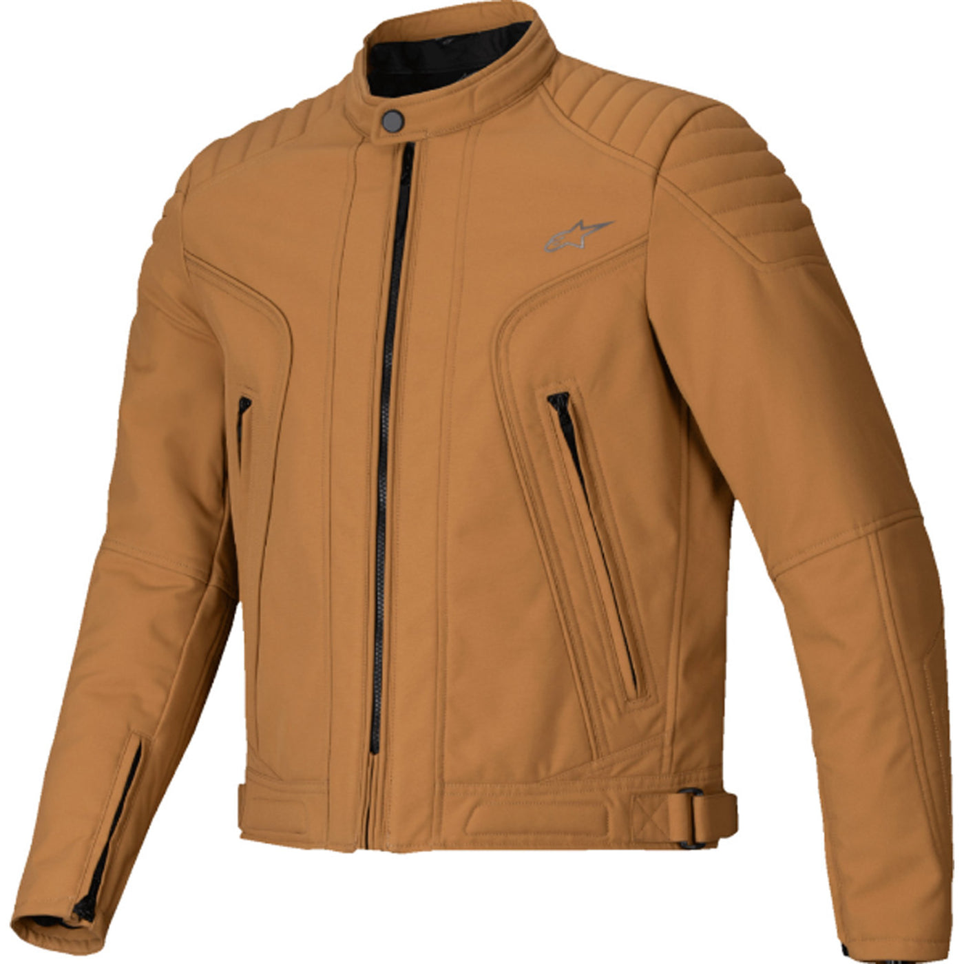 Alpinestars Clayton WR Jacket Utility Brown/Light Gold - Front View