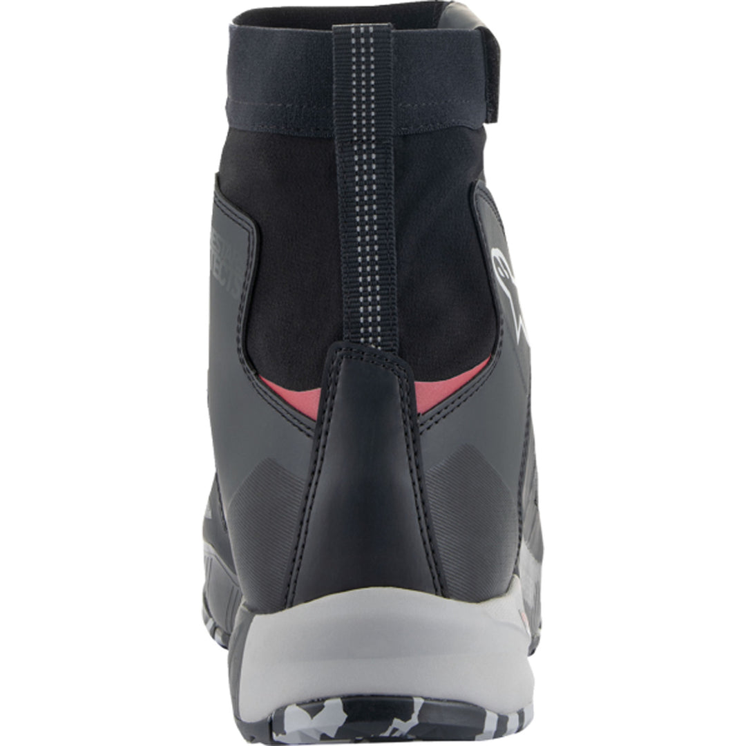Alpinestars CR-8 Gore-Tex Shoes Black/Grey/Red - Rear View