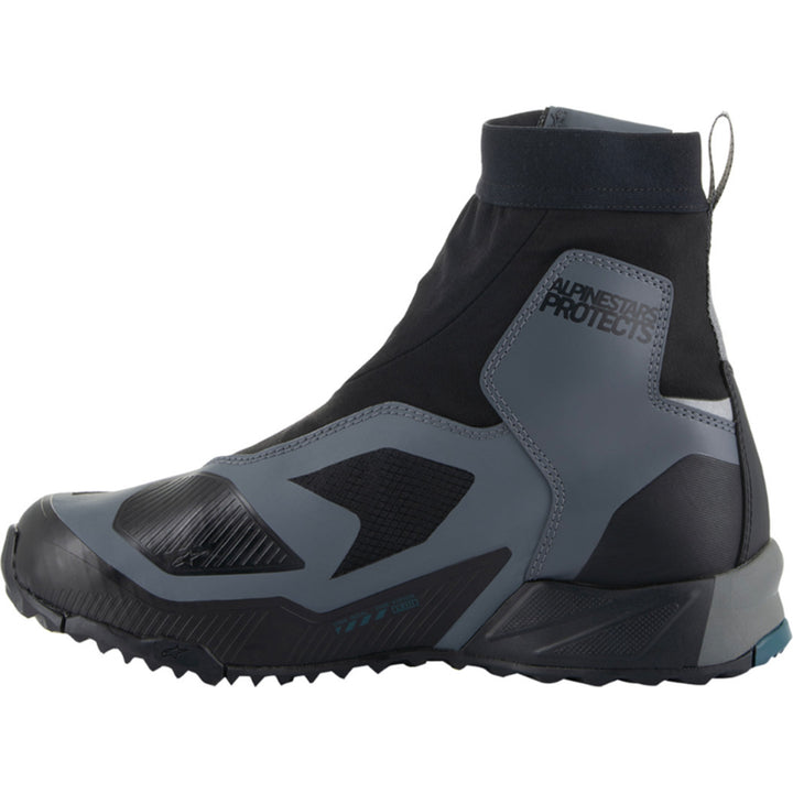 Alpinestars CR-8 Gore-Tex Shoes Black/Grey/Blue - Inner Side View