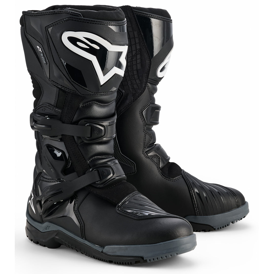 Alpinestars Corozal V2 Adventure Drystar Boots Black - Front Side View of Pair