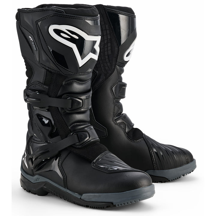 Alpinestars Corozal V2 Adventure Drystar Boots Black - Front Side View of Pair
