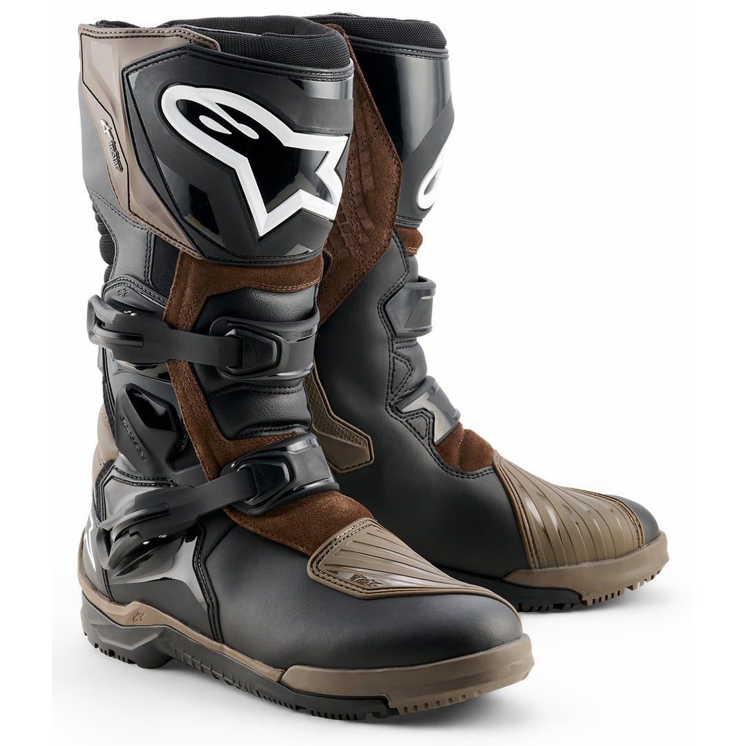 Alpinestars Corozal V2 Adventure Drystar Boots Brown/Black - Front Side View of Pair