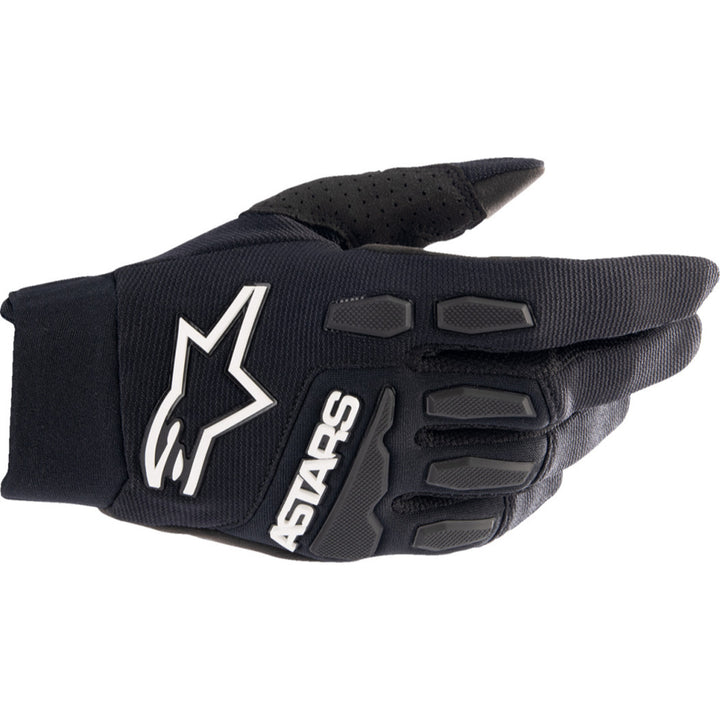 Alpinestars Full Bore XT Gloves Black - Back of Hand View