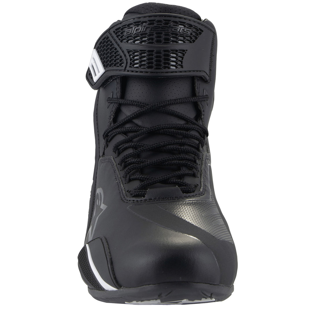 Alpinestars Faster-4 Riding Shoes Black - Front View