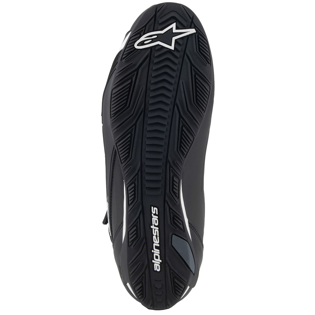 Alpinestars Faster-4 Riding Shoes Black/White - Sole View