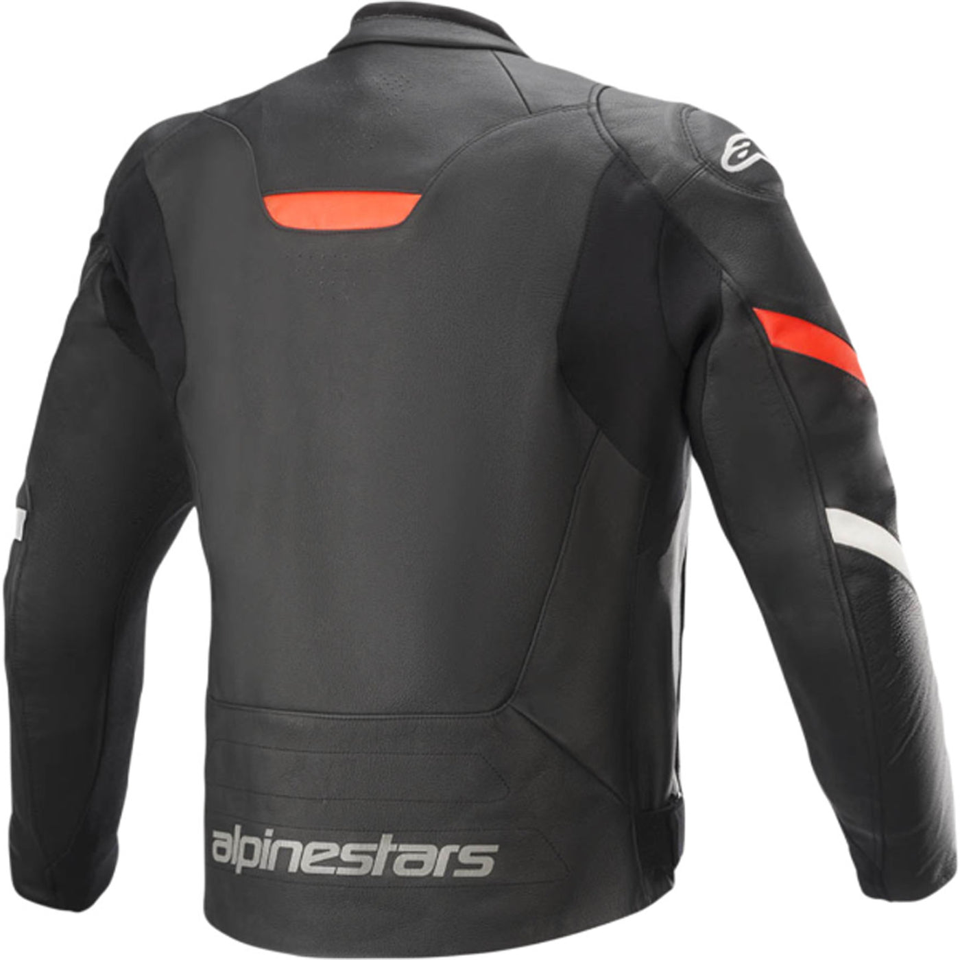 Alpinestars Faster V2 Leather Jacket Black/Red - Rear View