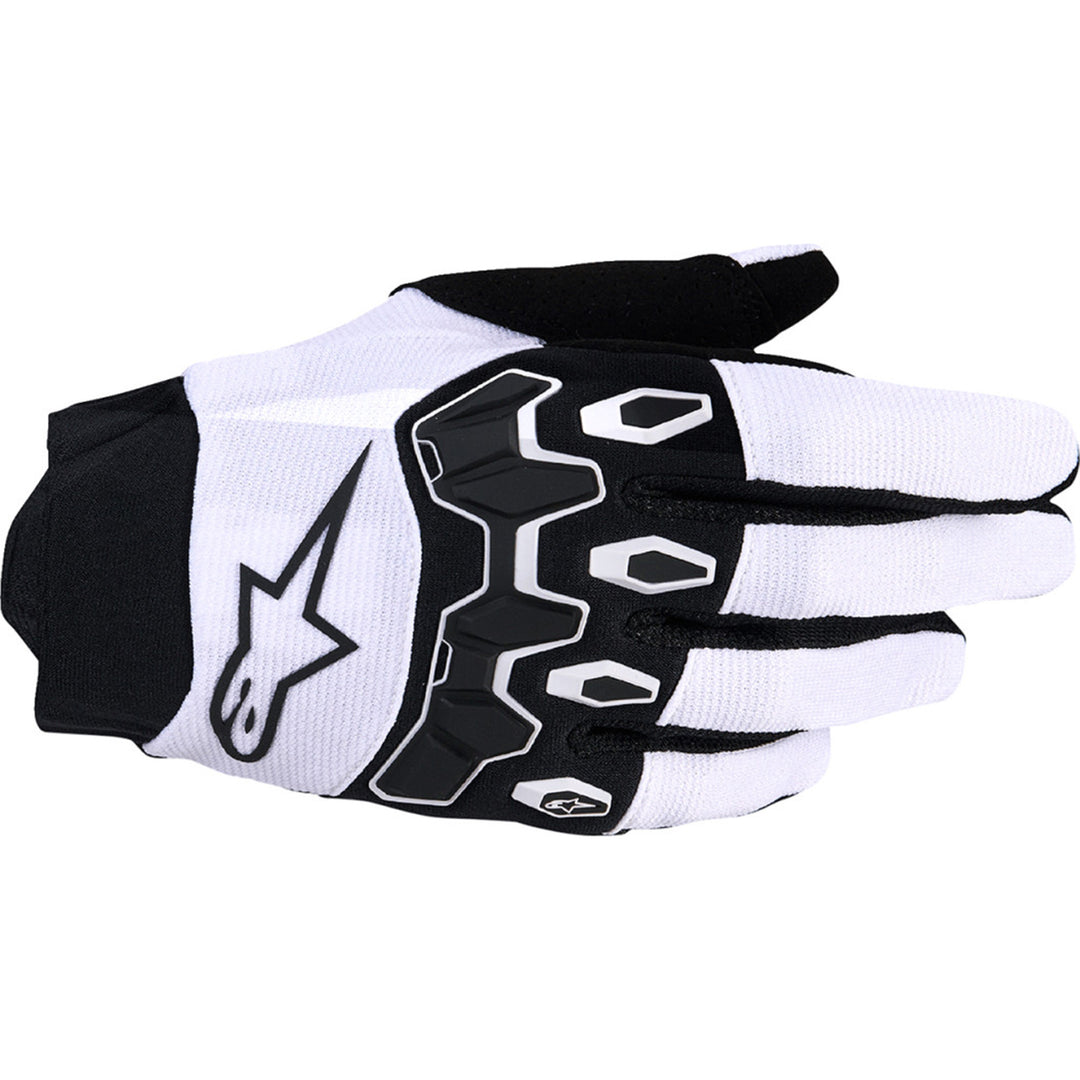 Alpinestars Full Bore V2 Gloves Light Gray/Black - Back of Hand View