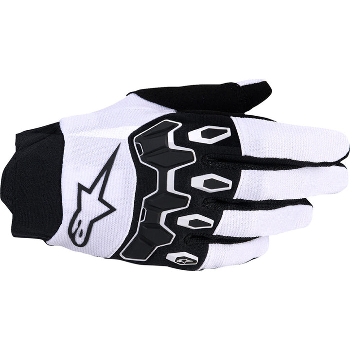 Alpinestars Full Bore V2 Gloves Light Gray/Black - Back of Hand View