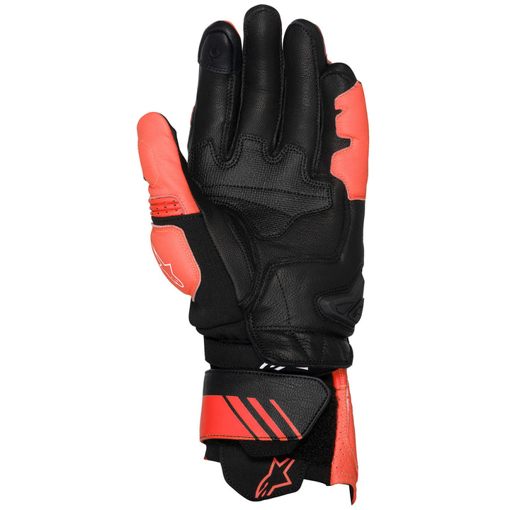 Alpinestars GP Plus R V3 Leather Gloves Bright Red/Red Fluo/Black - Palm View