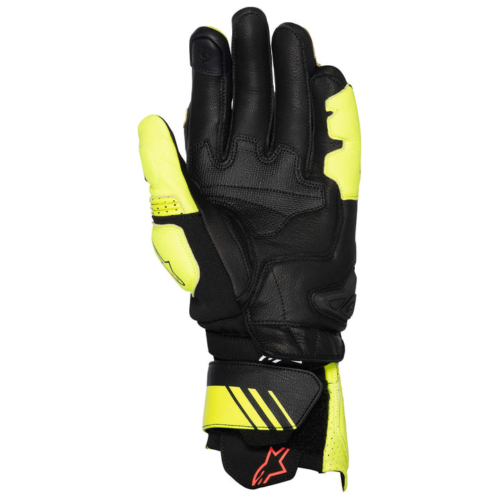 Alpinestars GP Plus R V3 Leather Gloves Yellow Fluo/Black - Palm View
