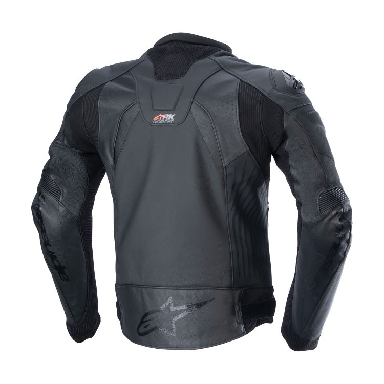 Alpinestars GP Plus R V4 Rideknit Leather Jacket Black/Black - Rear View