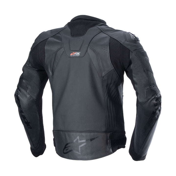 Alpinestars GP Plus R V4 Rideknit Leather Jacket Black/Black - Rear View