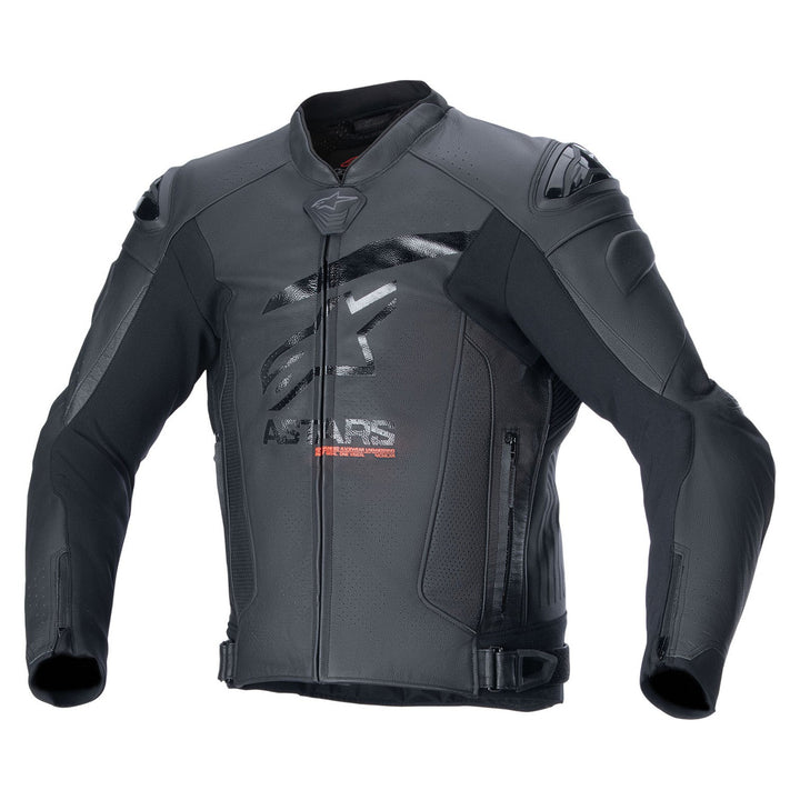 Alpinestars GP Plus R V4 Airflow Leather Jacket Black/Black - Front View