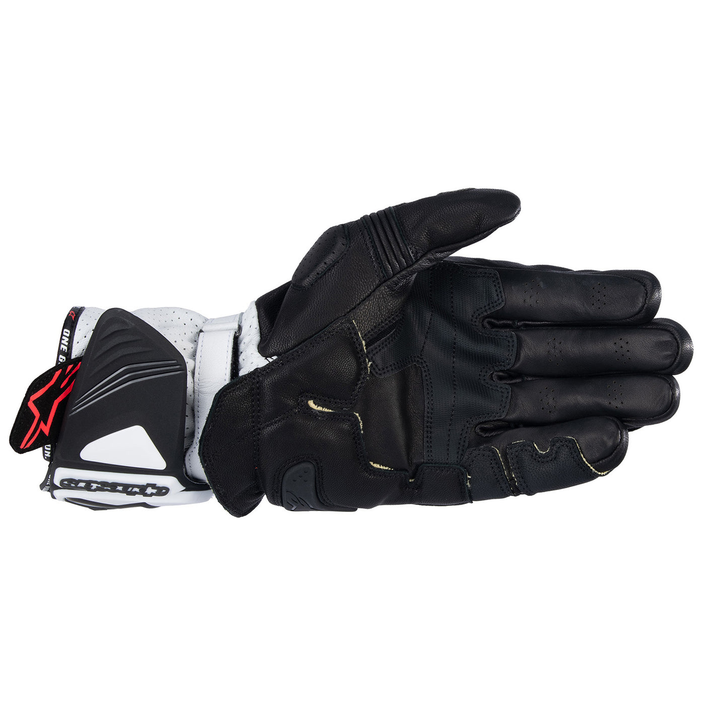 Alpinestars GP Pro RS4 Gloves Black/White - Palm View