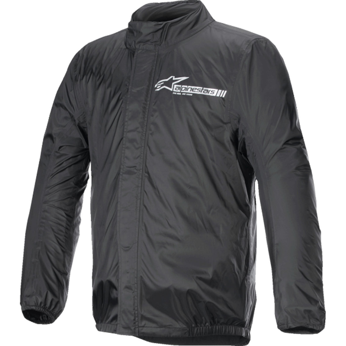 Alpinestars Hurricane V2 Rain Jacket Black - Front View