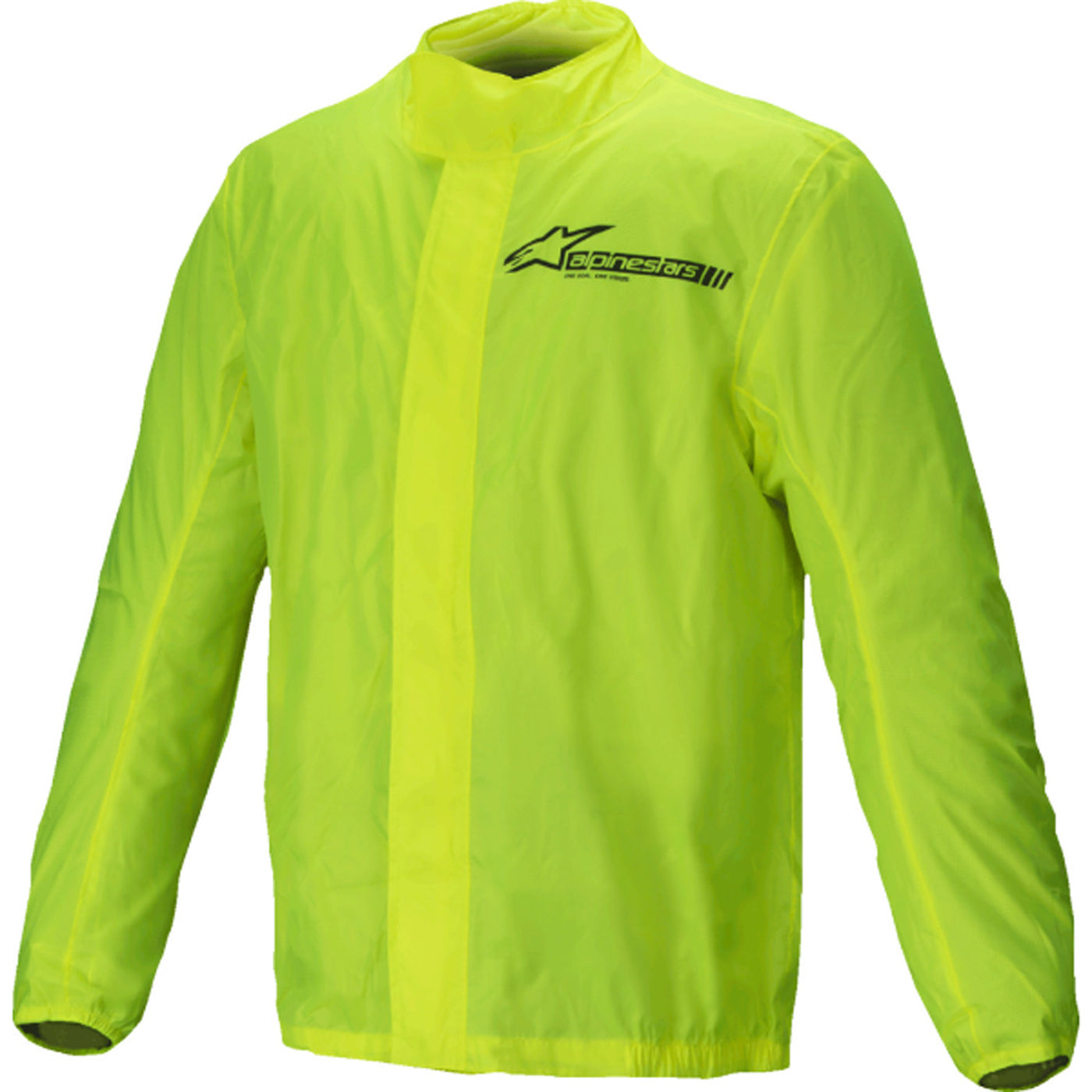 Alpinestars Hurricane V2 Rain Jacket Yellow Fluo - Front View