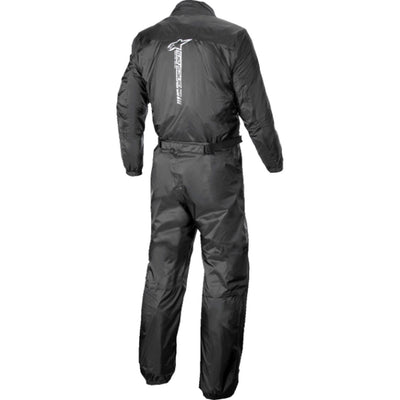 Alpinestars Hurricane V2 Rainsuit Black - Rear View