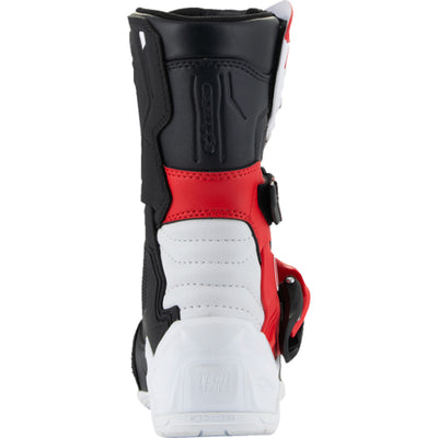 Alpinestars Kids Tech 3S MX Boots Red/Black/White - Rear View