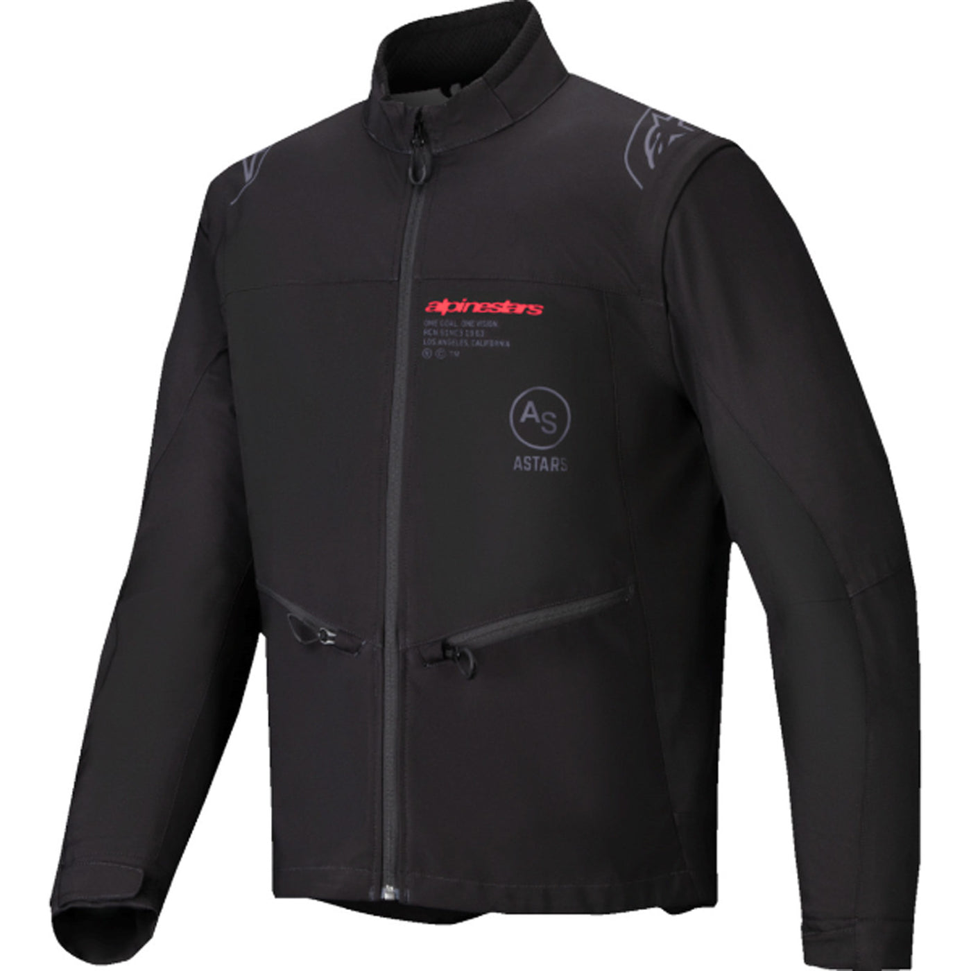 Alpinestars Lite-Dura Softshell Jacket Black - Front View