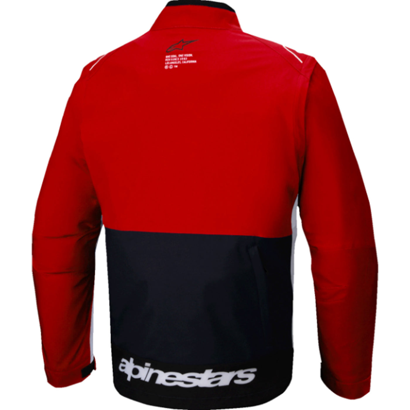 Alpinestars Lite-Dura Softshell Jacket Black/Red/White - Rear View