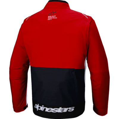 Alpinestars Lite-Dura Softshell Jacket Black/Red/White - Rear View