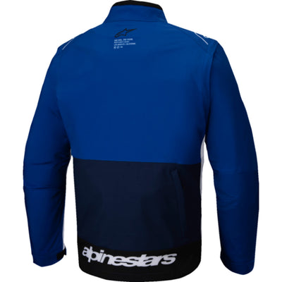 Alpinestars Lite-Dura Softshell Jacket Navy/Blue/White - Rear View