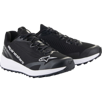 Alpinestars Meta Road Shoes Black/White - Front Side View of Pair