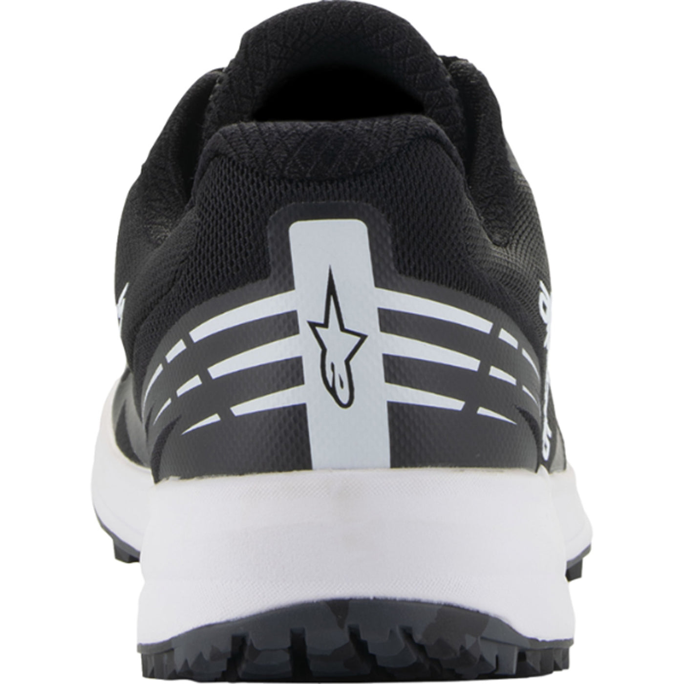 Alpinestars Meta Road Shoes Black/White - Rear View