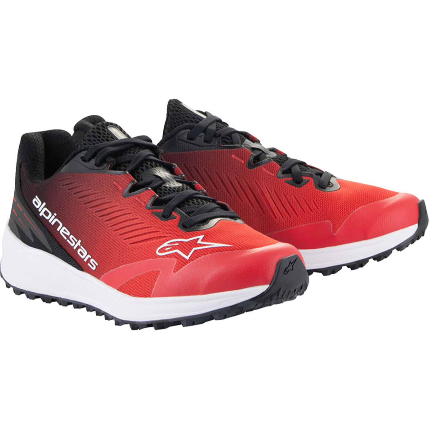 Alpinestars Meta Road Shoes Red/Black/White - Front Side View of Pair